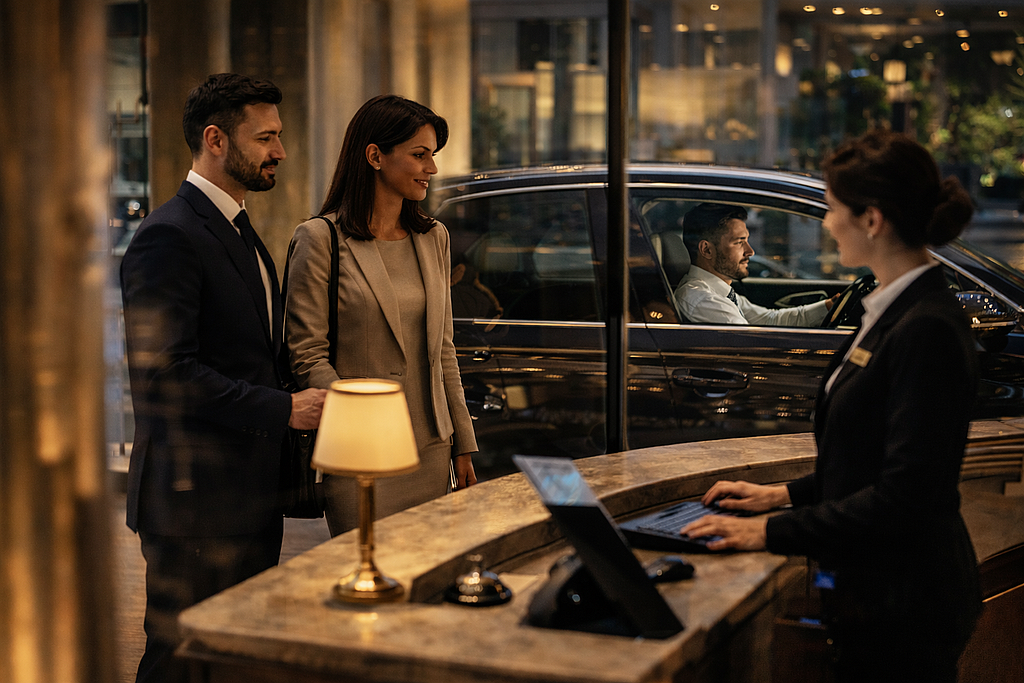 Hotelový transfer AIRPORT DRIVER Czechia – příjezd k hotelu